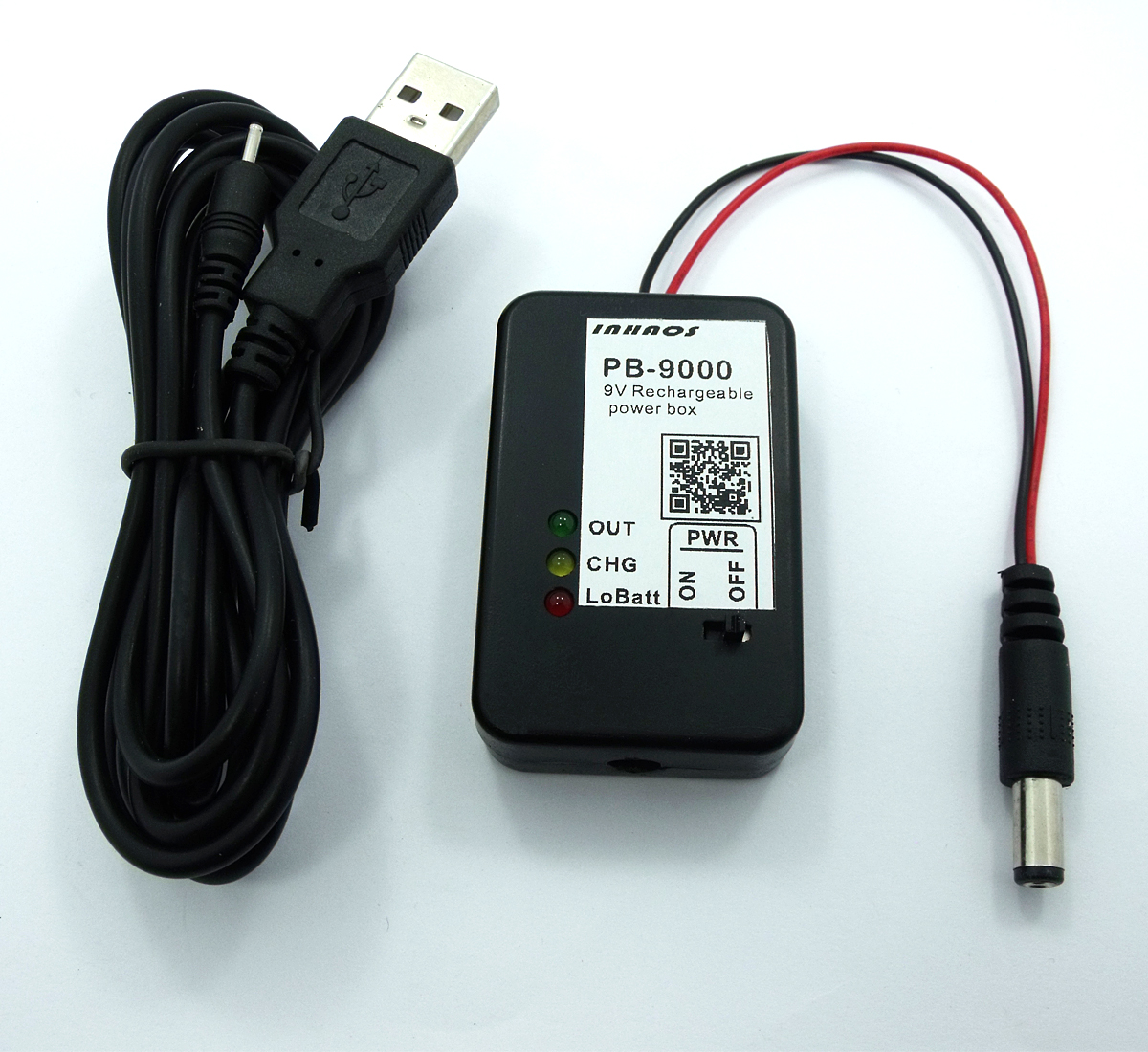 PB-9000 9V 260mA rechargeable Li-ion power box